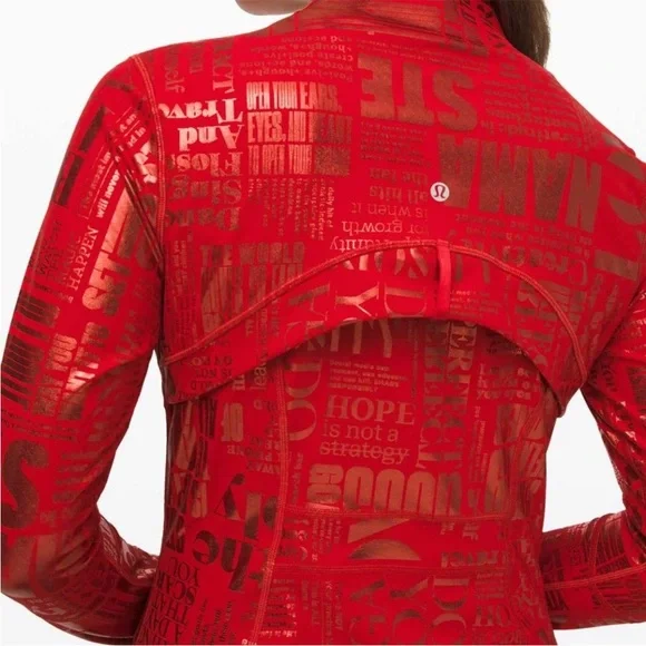 Lululemon Define Jacket 20YR Limited Edition Manifesto Foil Dark Red | Size: 6 - Picture 1 of 6